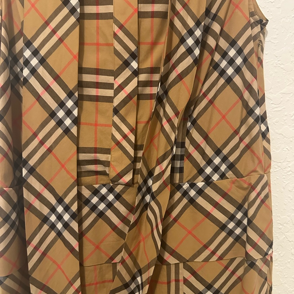 Authentic Iconic Print Burberry Luna Sleeveless Tie-Neck Dress (Size 2) - Picture 10 of 10